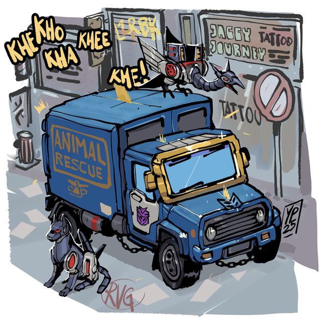 变形金刚5位角色全新设计声波变厢货救护车变救护船(图2)