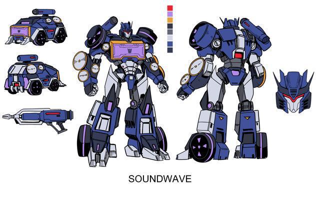 5位变形金刚角色插画威震天、声波、震荡波等(图3)