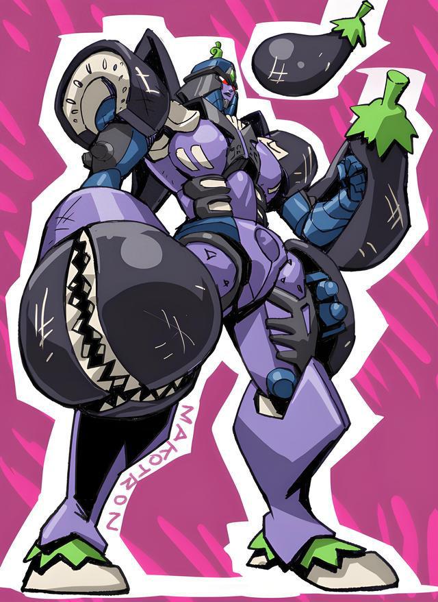 变形金刚水果、蔬菜和植物变形设计大黄蜂变香蕉霸王龙变茄子