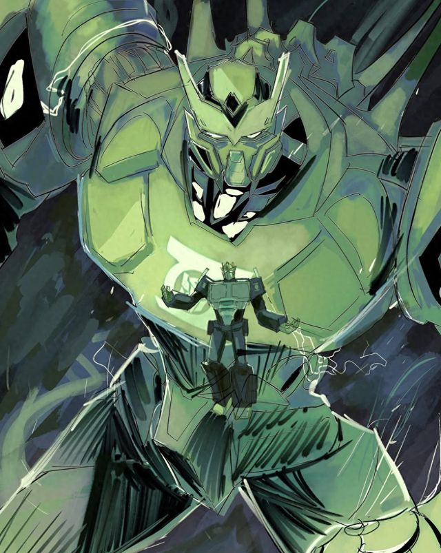 变形金刚与绿灯侠联动全新设计擎天柱与威震天(图1)